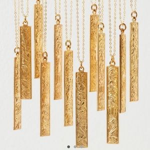 Free People SCORPIO Jules Zodiac Necklace in Gold